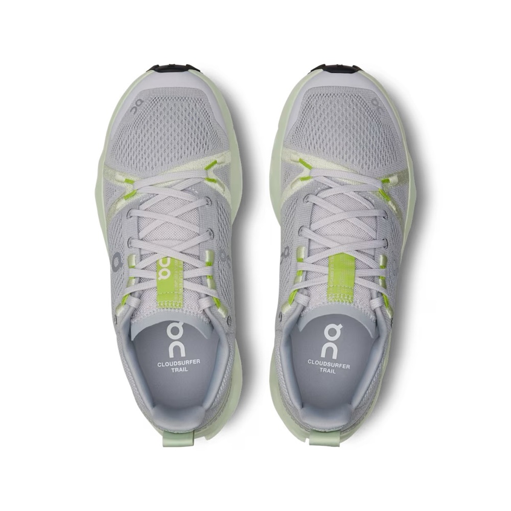 On Running Cloudsurfer Trail Shoes Gray Green
